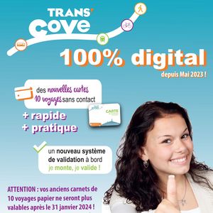 Affiche promotion carnets 10 tickets transcove